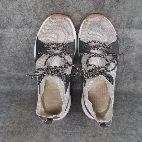 Adidas Shoes Women 6.5 Athletic Trail Running Quesa Cloudfoam Casual Active Gray - Picture 6 of 13